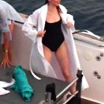 Emma Stone Getting Wet