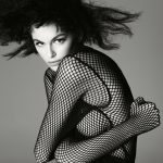 Kaia Gerber Tits Out for Fashion British Vogue e