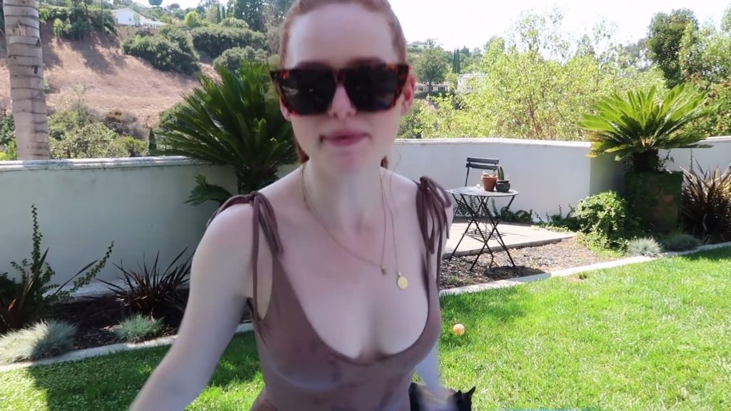 Madelaine Petsch Wet Bikini Tits