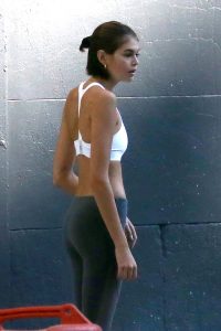 Kaia Gerber Day 59 of being 18 in Tight Leggings