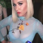 Katy Perry Tits See Through Shirt Bra