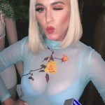 Katy Perry Tits See Through Shirt Bra
