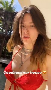 Bella Thorne Tits Bikini Top