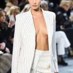 Bella Hadid Tits Out for Fashion