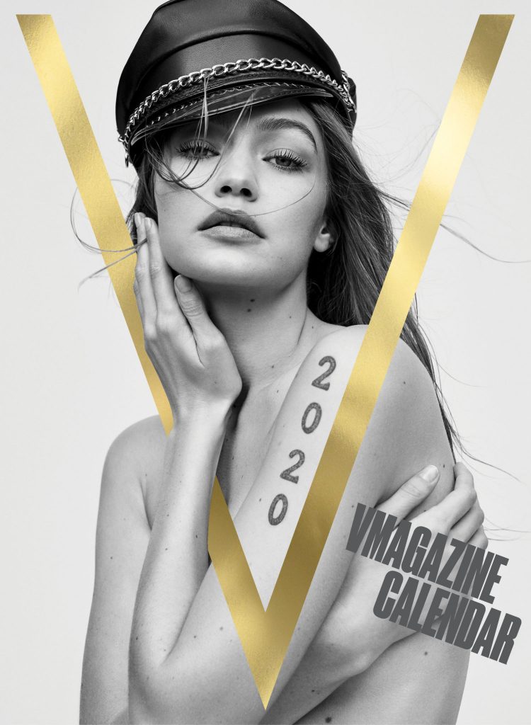 Gigi Hadid Side Boob for V Magazine