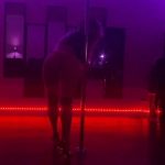 Jojo Stripper Splits on the Pole