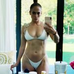 Jennifer Lopez Toned Bikini White