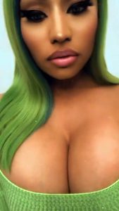 Nicki Minaj Cleavage Nip Slip