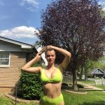Cayley King Green Bikini