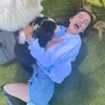 Bella Thorne At Home Dogs