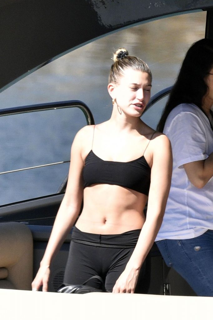 Hailey Baldwin Fat Bikini Yacht