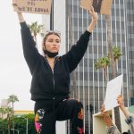 Madison Beer Protesting