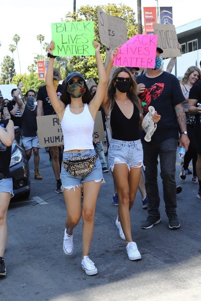 Protesting Celebs Victoria Justice Madison Reed