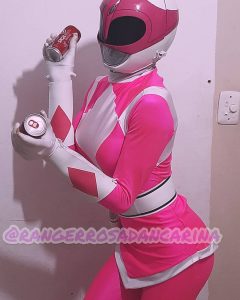 Twerking Power Ranger Rosa