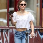 Lily Rose Depp Braless