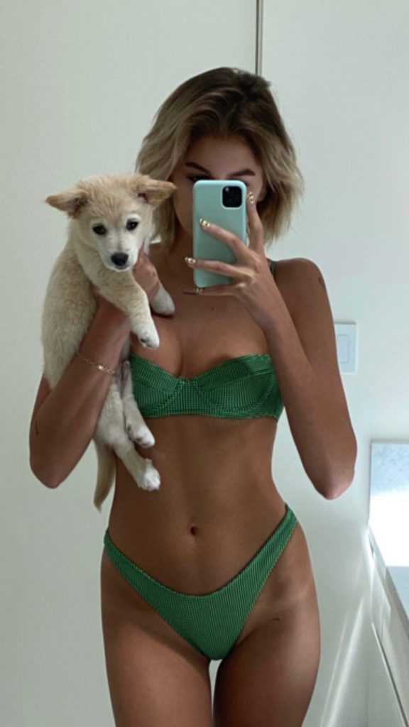 Kaia Gerber Bikini puppy