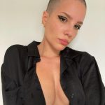 Halsey Bald Cleavage