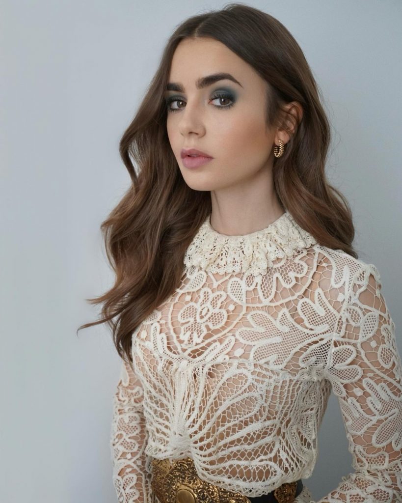 Lily Collins Lace