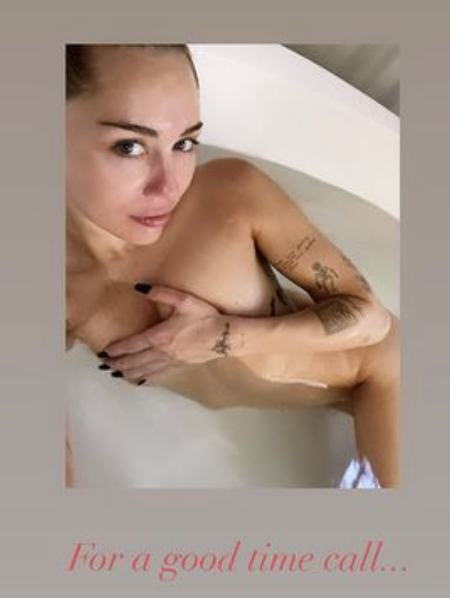 Miley Cyrus Bath