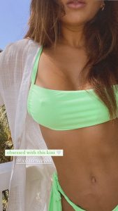 Oana Gregory Green Bikini Hard Nipples