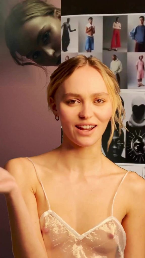 Lily Rose Depp Nipples Again Of The Day 