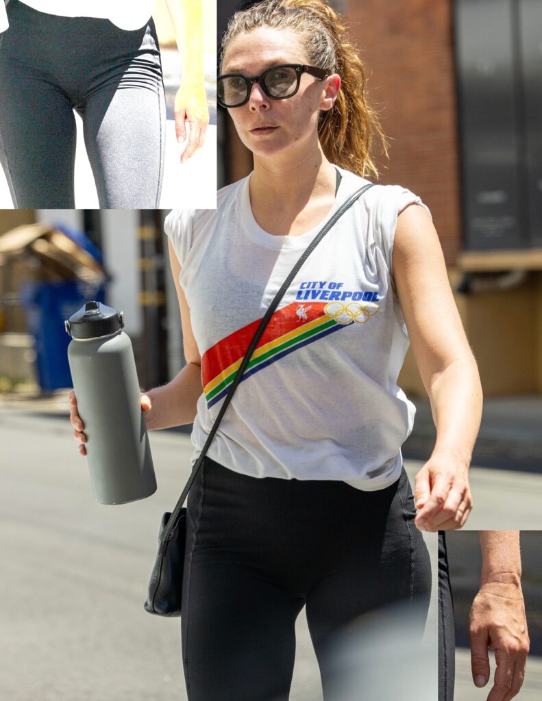 The Paparazi Don’t Get a Shot of Elizabeth Olsen’s Ass in Leggings of the Day